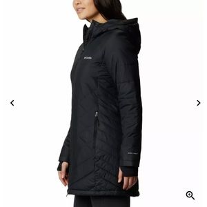 Columbia Womens heavily long hooded jacket